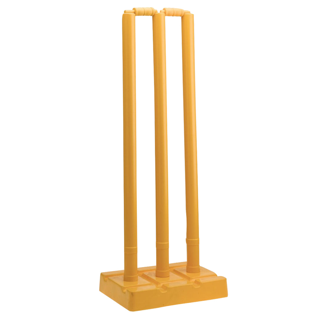 Yellow Stumps (Base/3 stumps/2 bails)
